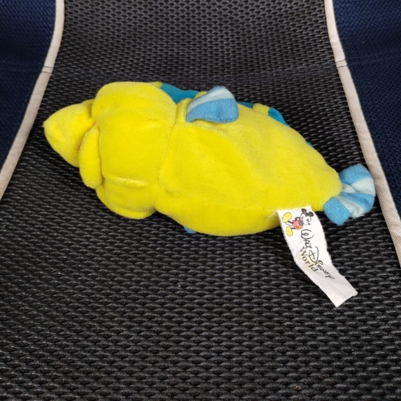 The Little Mermaid Flounder 7" Beanbag Plush, Disney, Yellow Fish Beanie - Picture 6 of 12